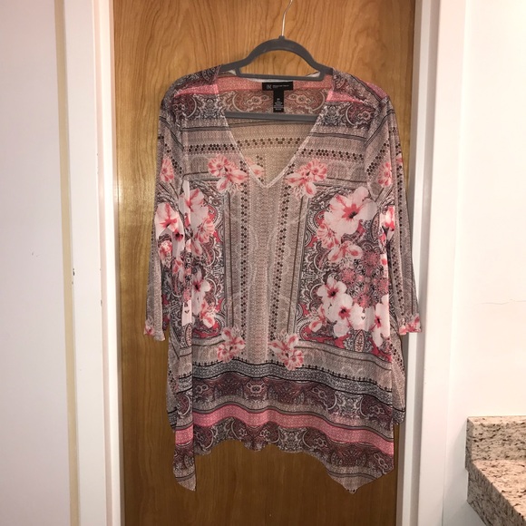 Floral & Paisley Inc International Concepts top - Picture 1 of 5